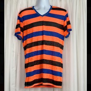 BKE Buckle Mens Burnout T shirt Tee V neck